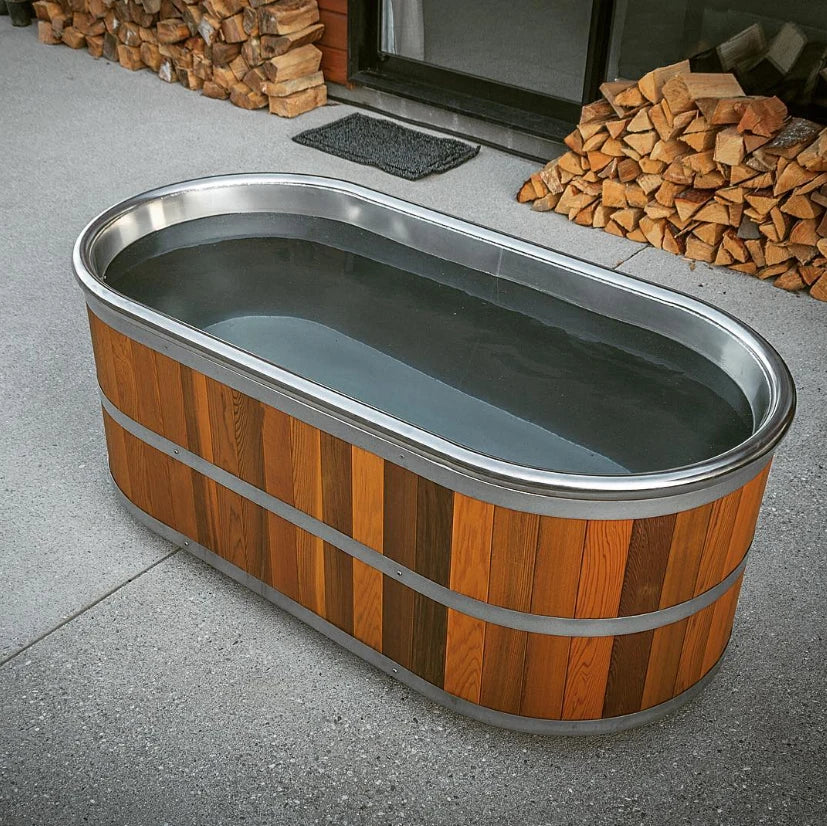 Canadian Red Cedar Ice Bath Tub