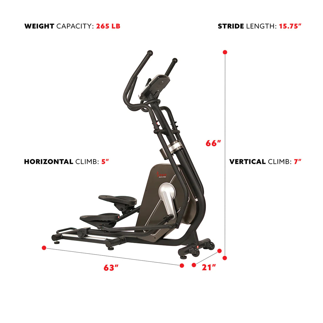 Circuit Zone Elliptical Trainer Machine SF-E3862