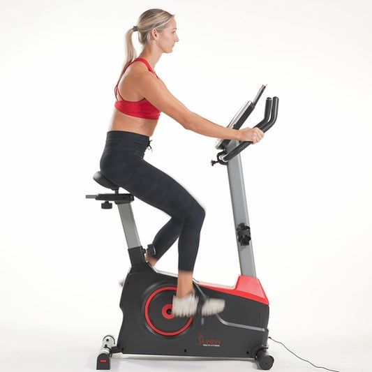 Sunny Health & Fitness Evo-Fit Stationary Upright Bike with 24 Level Electro-Magnetic Resistance - SF-B2969