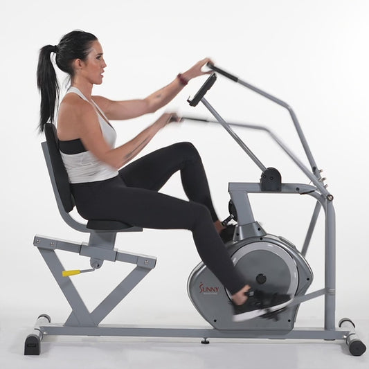 Sunny Health & Fitness Cross Training Magnetic Recumbent Bike SF-RB4708