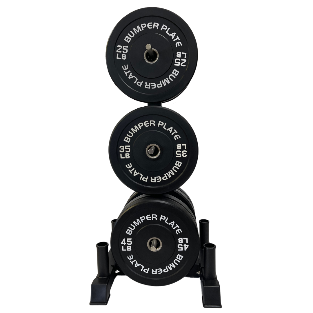 Diamond Fitness 3 Tier Plate Tree with 4 Oly Bar Holders DF3TPRS