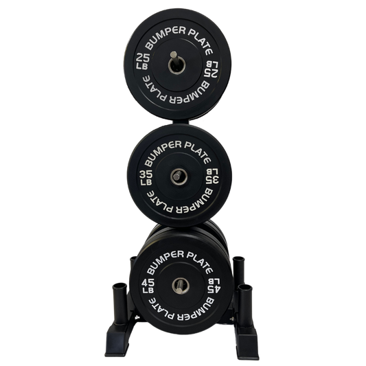 Diamond Fitness 3 Tier Plate Tree with 4 Oly Bar Holders DF3TPRS