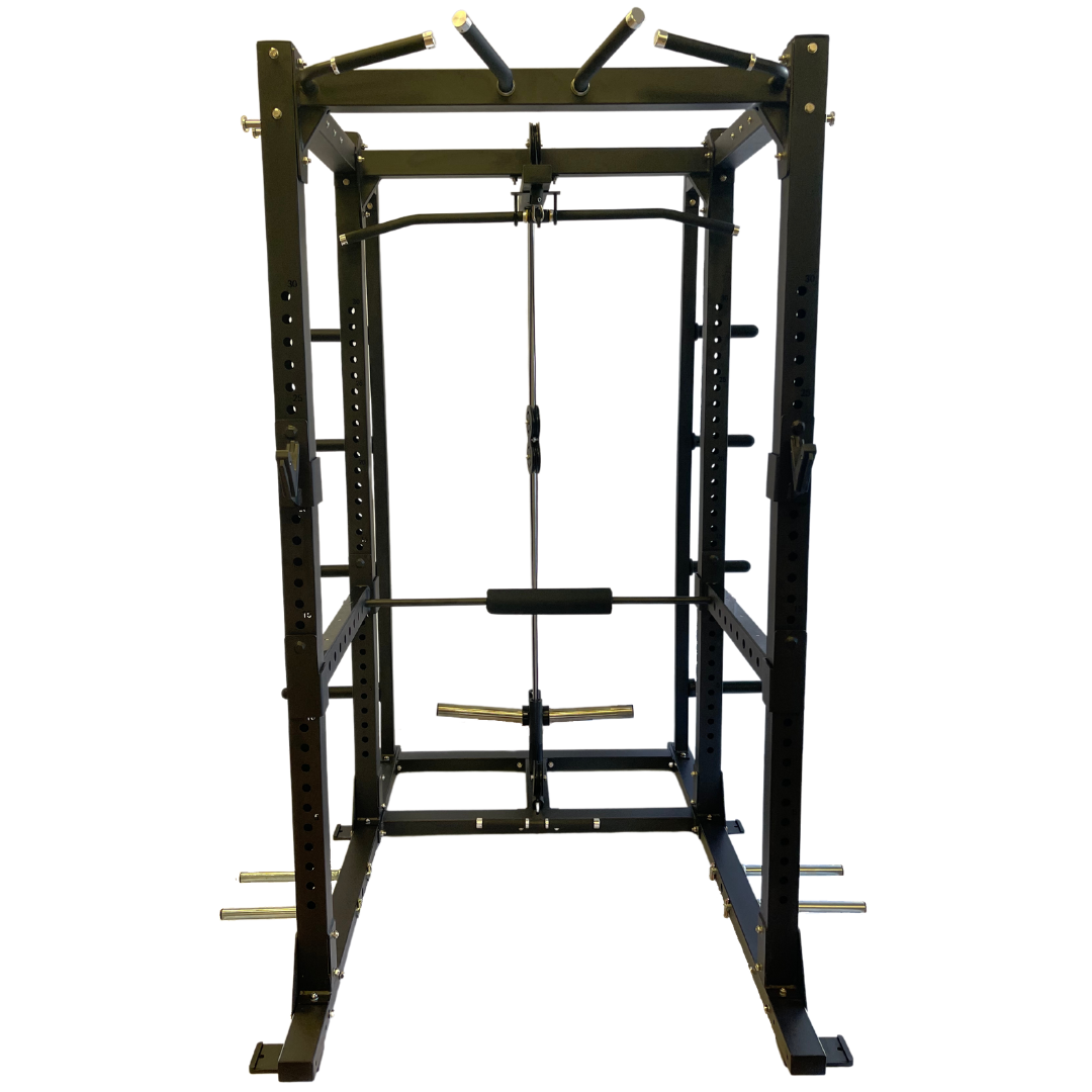 Diamond Fitness Power Rack with Plate Tree and High Low Pulley DF004RW