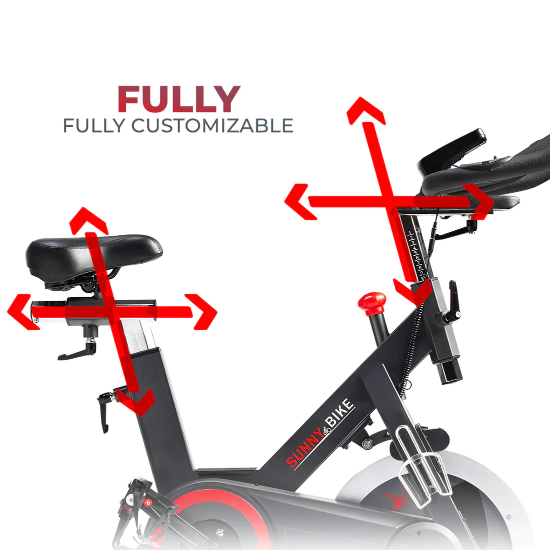 Sunny Health & Fitness Premium Indoor Cycling Smart Stationary Bike with Exclusive SunnyFit® App Enhanced Bluetooth Connectivity SF-B1805SMART