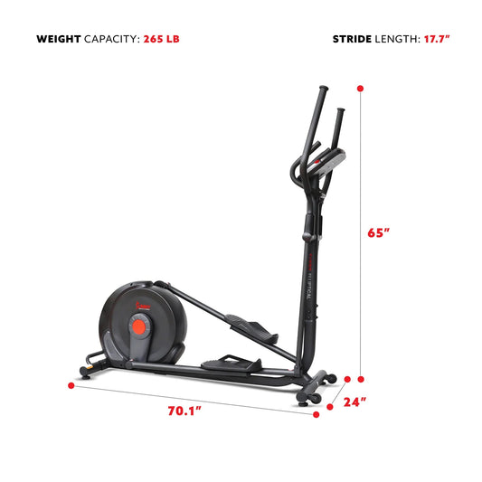 Sunny Health & Fitness Power Stride Advanced Elliptical Machine - SF-E321006