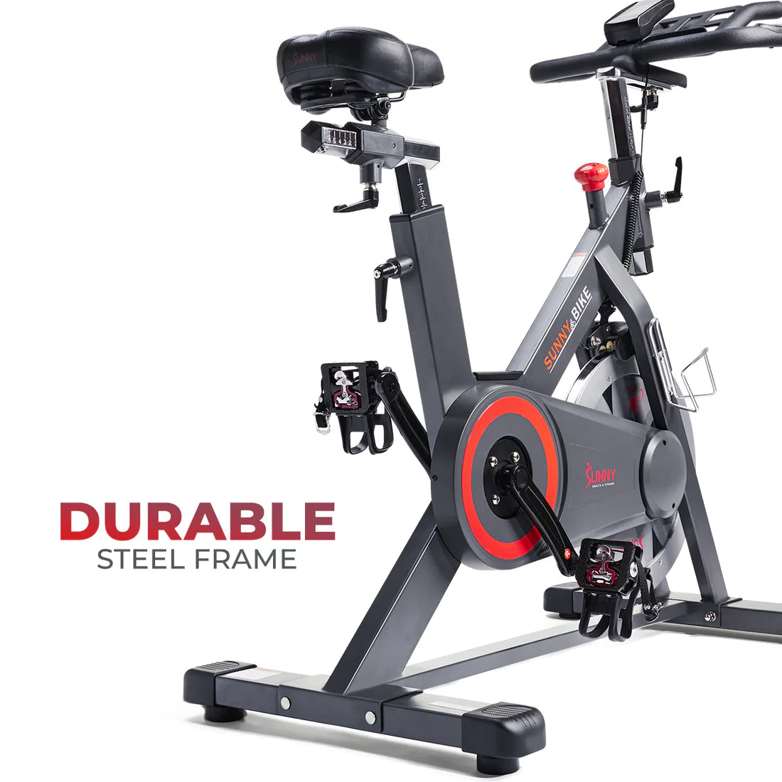 Sunny Health & Fitness Premium Indoor Cycling Smart Stationary Bike with Exclusive SunnyFit® App Enhanced Bluetooth Connectivity SF-B1805SMART