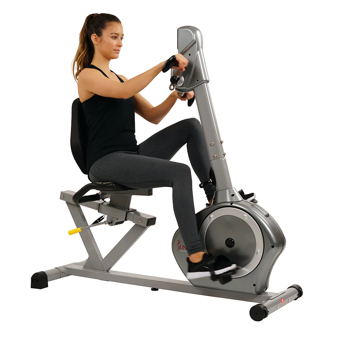 Sunny Health & Fitness Recumbent Bike with Arm Exerciser SF-RB4631