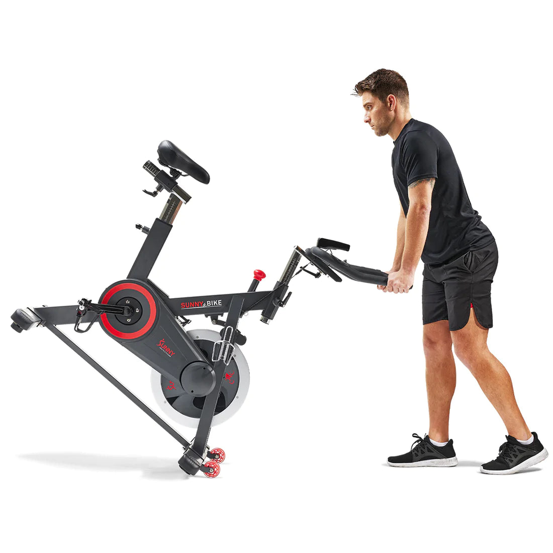 Sunny Health & Fitness Premium Indoor Cycling Smart Stationary Bike with Exclusive SunnyFit® App Enhanced Bluetooth Connectivity SF-B1805SMART