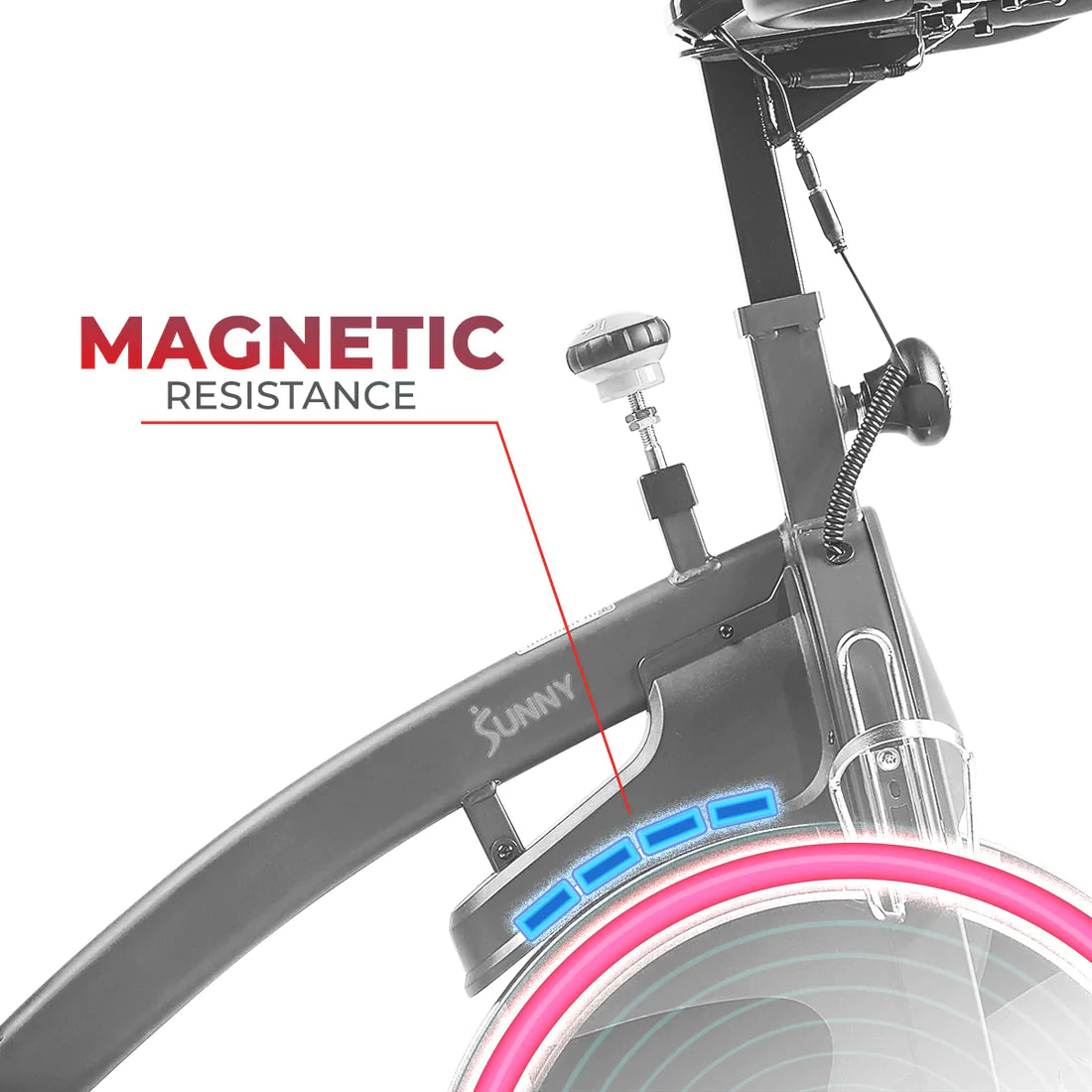 Sunny Health & Fitness Premium Magnetic Resistance Smart Indoor Cycling Bike with Quiet Belt Drive and Exclusive SunnyFit® App Enhanced Bluetooth Connectivity SF-B1877SMART