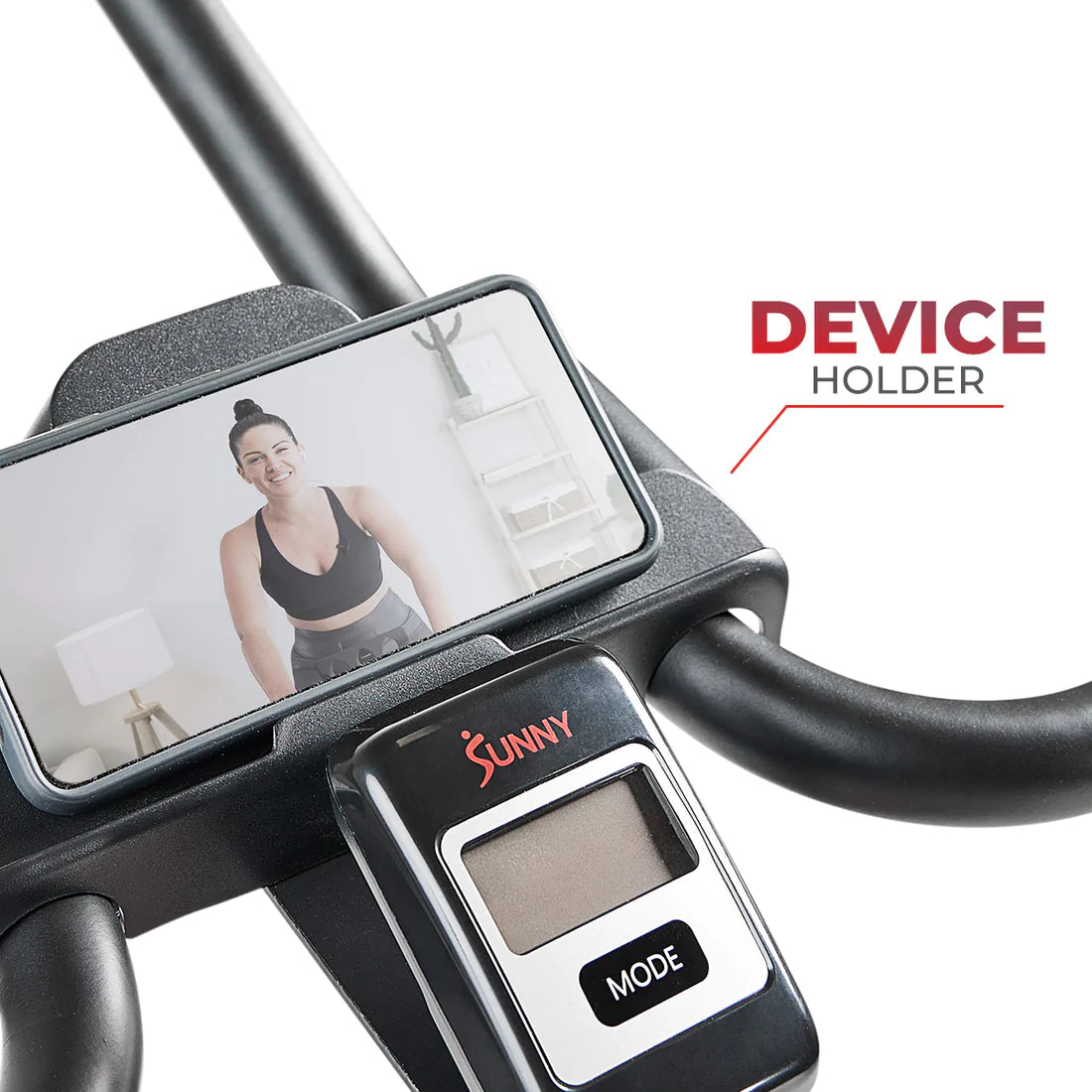 Sunny Health & Fitness Premium Magnetic Resistance Smart Indoor Cycling Bike with Quiet Belt Drive and Exclusive SunnyFit® App Enhanced Bluetooth Connectivity SF-B1877SMART