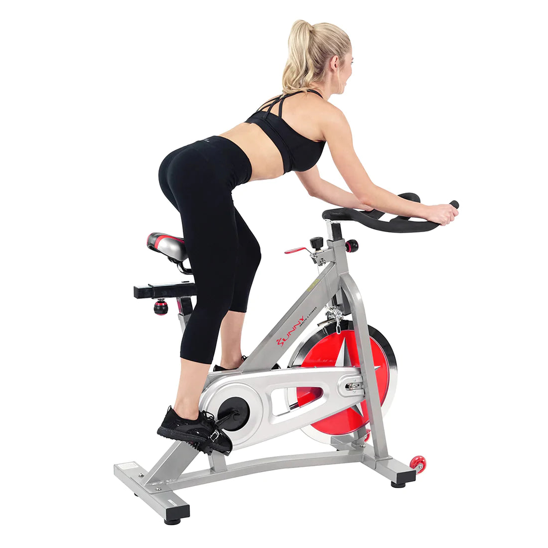 Sunny Health & Fitness 40 lb Flywheel Chain Drive Pro Indoor Cycling Exercise Bike SF-B901