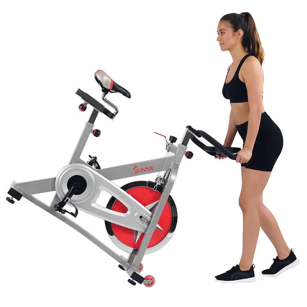 Sunny Health & Fitness 40 lb Flywheel Chain Drive Pro Indoor Cycling Exercise Bike SF-B901