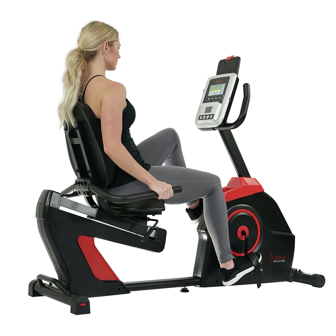 Sunny Health & Fitness Evo-Fit Recumbent Bike Electro-Magnetic Cardio Fitness - SF-RB4954