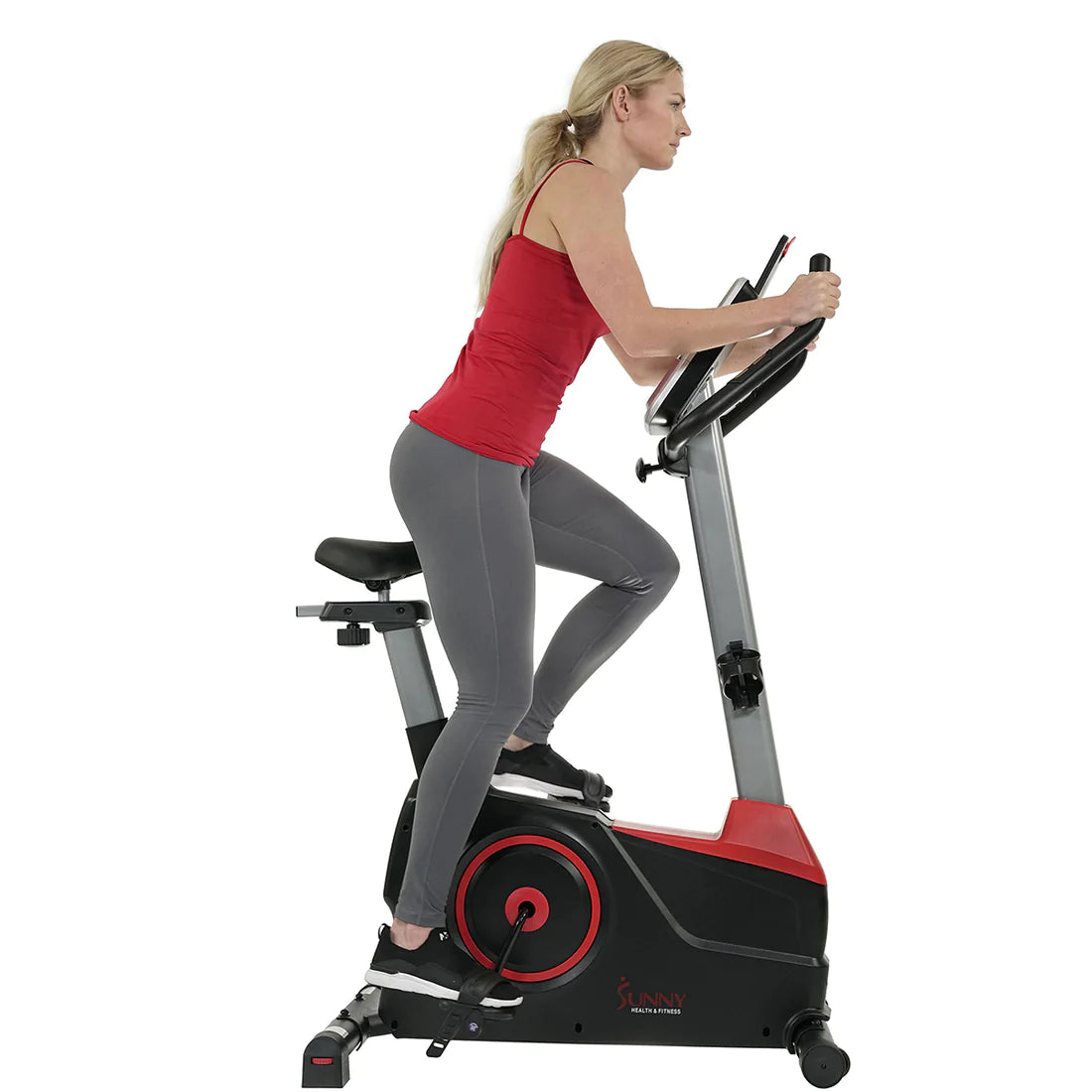 Sunny Health & Fitness Evo-Fit Stationary Upright Bike with 24 Level Electro-Magnetic Resistance - SF-B2969