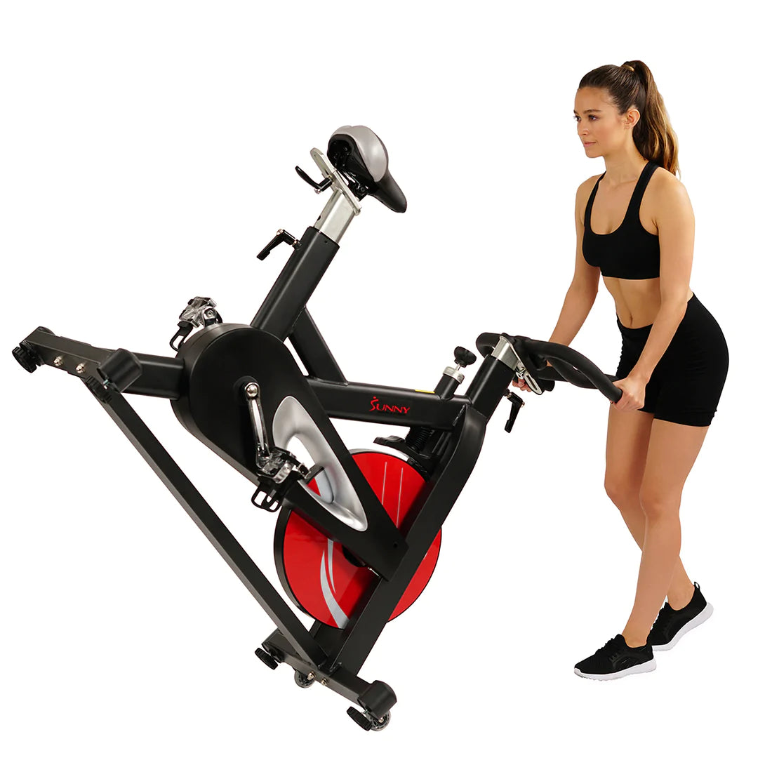 Sunny Health & Fitness Evolution Pro Magnetic Belt Drive Indoor Cycling Bike SF-B1714