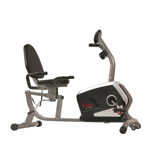 Sunny Health & Fitness Magnetic Recumbent Exercise Bike, 300 lb Capacity & Adjustable Seat SF-RB4616