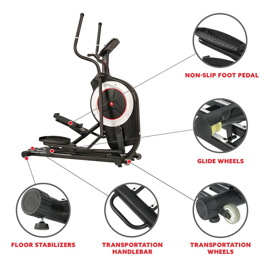 Sunny Health & Fitness Programmable Elliptical Trainer - SF-E3875