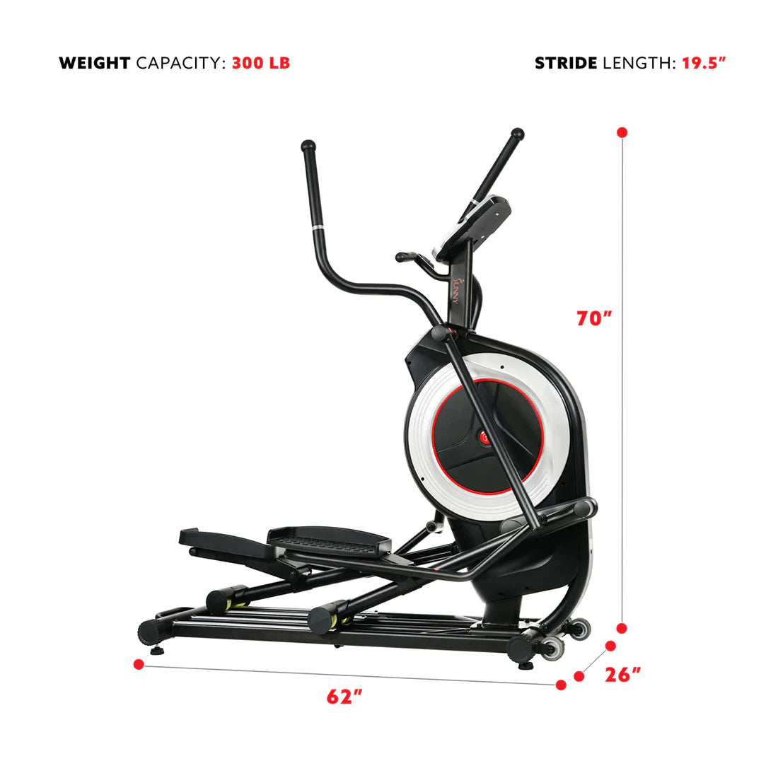 Sunny Health & Fitness Programmable Elliptical Trainer - SF-E3875