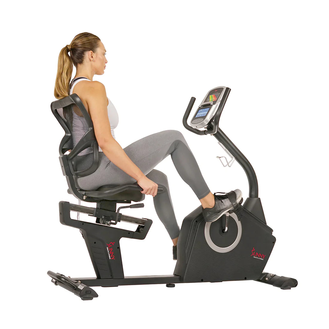 Sunny Health & Fitness Programmable Recumbent Bike SF-RB4850