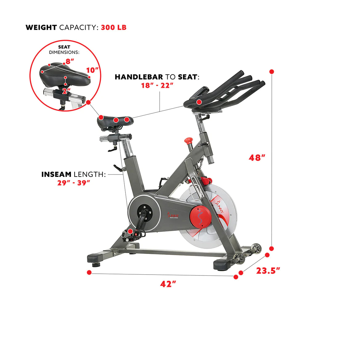 Sunny Health & Fitness Training Cycling Bike SF-B1913