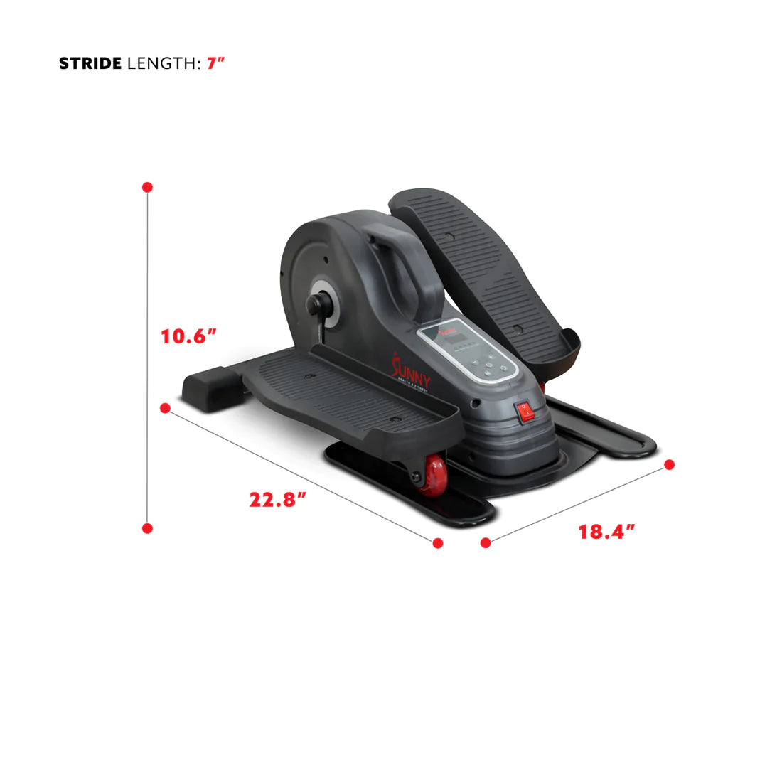 Sunny Health & Fitness SitFit Electric Motorized Under Desk Elliptical – SF-E3959