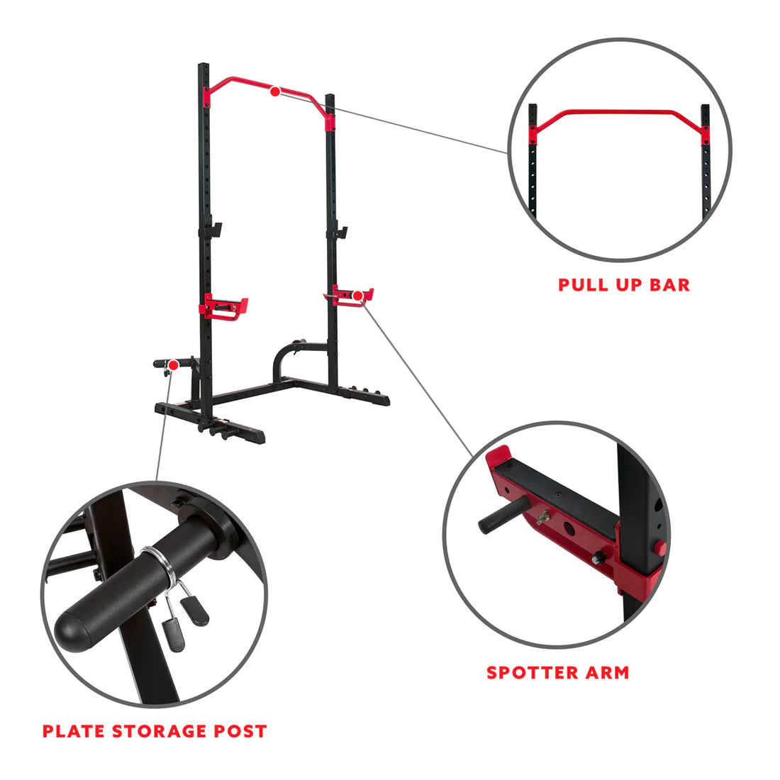 Sunny Health & Fitness Power Zone Squat Stand - SF-XF9931