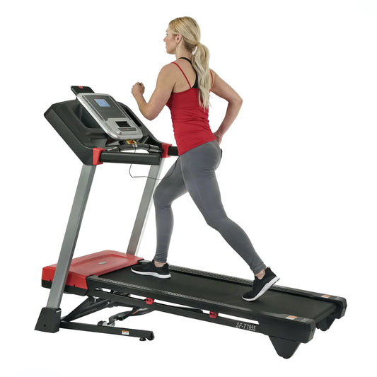 Sunny Health & Fitness Evo-Fit Incline Treadmill with Bluetooth and Dual Device Tablet Holders - SF-T7955