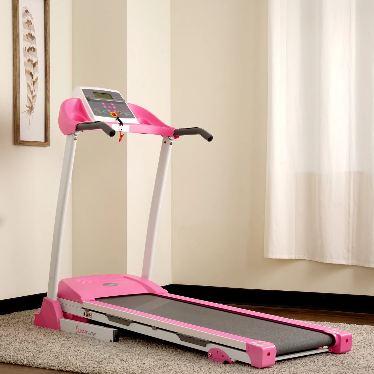 Sunny Health & Fitness P8700 Pink Treadmill