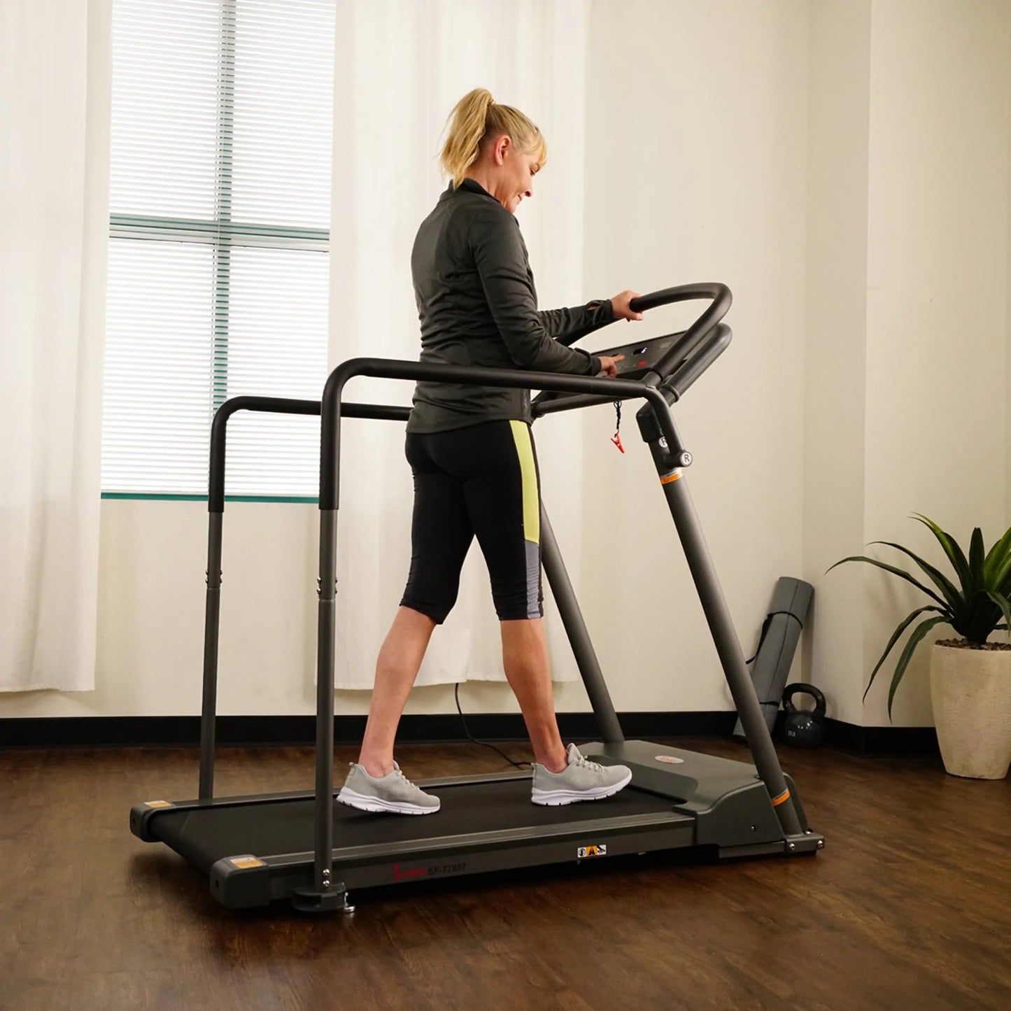 Sunny Health & Fitness Walking Treadmill with Handrail SF-T7857