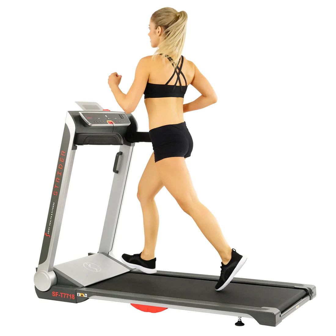 Sunny Health & Fitness Strider Treadmill with 20" Wide LoPro Deck SF-T7718