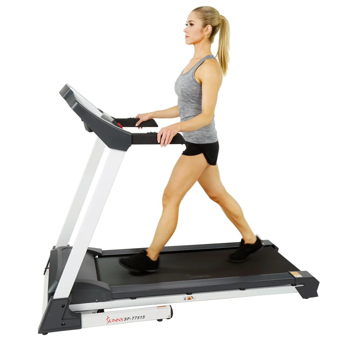 Sunny Health & Fitness SF-T7515 Smart Treadmill with Auto Incline, speakers, and Bluetooth